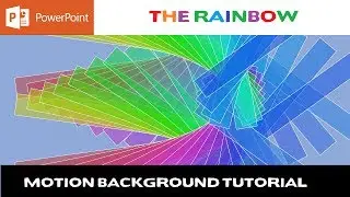 The Rainbow Animation in PowerPoint 2016 Tutorial | Animated Background