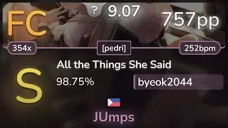 9.1⭐ byeok2044 | Poppy - All the Things She Said [pedri] +ScoreV2 98.75% FC 757pp - osu!