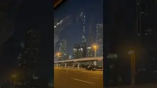 Burj Khalifa SZR View | World Tallest Building Burj Khalifa view at 100 Km/Hr