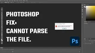 could not complete your request because the file-format module cannot parse the file png Photoshop