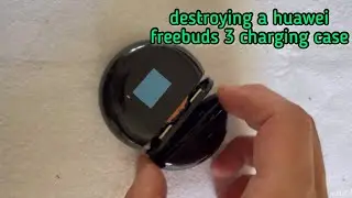 Destroying a Huawei Freebuds 3 Wireless Charging case