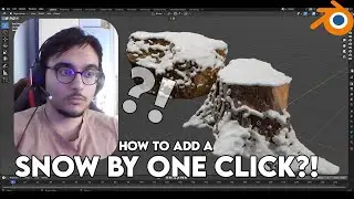 MAKE A REAL SNOW IN BLENDER BY ONE CLICK!