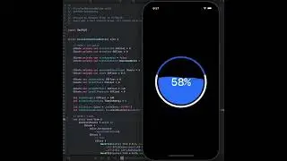 Animated Circular Download Button created using SwiftUI framework