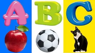 A for Apple🍏, B for Ball 🏀, C for Cat 🐱 | Abcd Rhymes | Alphabet From A to Z | Learning the Alphabet