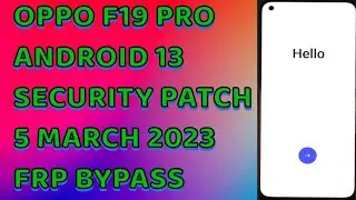 OPPO F19 PRO ANDROID 13| FRP BYPASS|CLONE PHONE NOT OPEN #oppo_f19_pro_frp_bypass #oppo #hdsolution