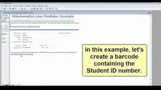 Create a Barcode in FileMaker Pro (7-14) using the IDAutomation Native Generator (Plug-In)