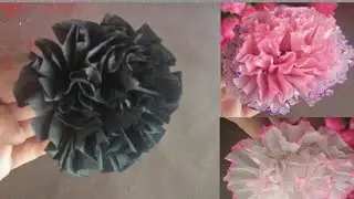 How to make easy Tissue Paper Flowers | Tissue Paper Crafts