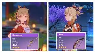 Rust VS Hamayumi! Battle of best F2P weapons for Yoimiya