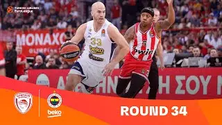 Olympiacos - Fenerbahce | OVERTIME for the WIN  | 34 Highlights |2023-24 Turkish Airlines EuroLeague