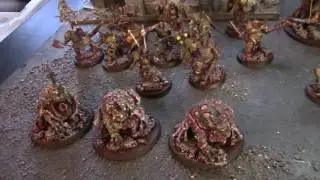 Nurgle Rotbringers- completed army in all their Nurgly Goodness