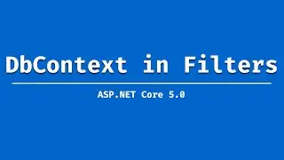 How to inject DbContext into Action Filters