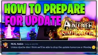 HOW TO PREPARE FOR UPDATE 1 IN ANIME SIMULATOR | DO THIS NOW!