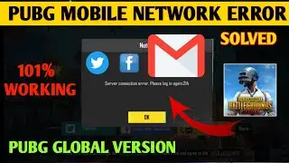 Network Error problem In Pubg Global Fix || How To Fix Network Error Problem In Pubg Global