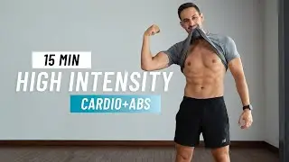 15 Min Abs & Cardio Burner - No Equipment HIIT Workout for a Shredded Core