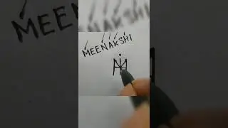 MEENAKSHI name dribbble art #youtubeshorts #art #shortvideo