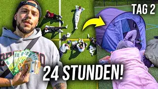 WER ALS LETZTES DEN FUßBALLPLATZ VERLÄSST GEWINNT 1.000€ *24 Stunden Challenge*