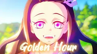 🎶Golden Hour🎵 JVKE - Demon Slayer (Human Nezuko)