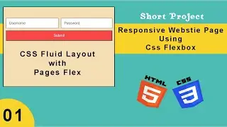 CSS Fluid Layout with Flex | Responsive with Flex | Responsive Page Layout Using CSS Flexbox