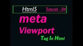 What Is Meta Viewport | What are the uses of Viewport | How to write viewport in meta tag