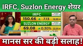 🔴IRFC, Suzlon energy share letest news | IRFC share anelysis | Suzlon energy share Target