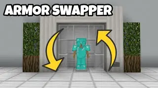 Armor Stand Swapper(ALL 4 ARMORS) Tutorial in MINECRAFT BEDROCK!!!