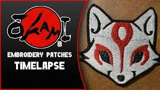 Amaterasu/Chibiterasu from Okami | TimeLapse | Embroidery Design