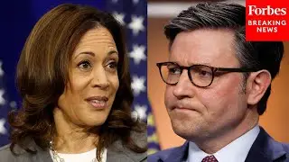 Mike Johnson Asked Point Blank About GOP Lawmakers Calling Kamala Harris A 'DEI Hire'