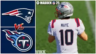 Patriots vs Titans Week 9 Simulation (Madden 25 PS5)