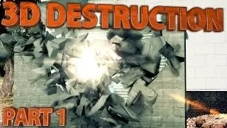 3D Destruction Adobe After Effects & Cinema 4D Tutorial 1/3