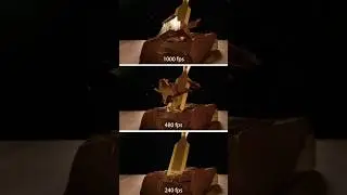 FPS COMPARISON 240fps vs 480fps vs 1000fps slow motion chocolate