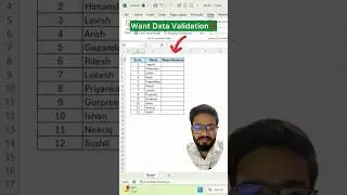 Data Validation in Excel‼️