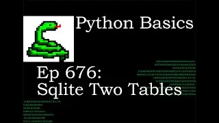 Python Basics Tutorial Sqlite Working With Two Tables