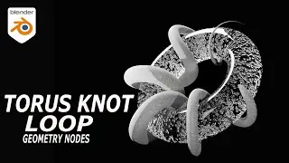 Create an Abstract Torus Knot Loop With Geometry Nodes in Blender