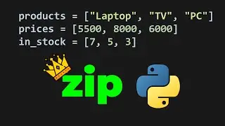 PYTHON ZIP FUNCTION