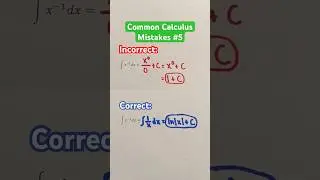 Common Calculus Mistakes #5 #Shorts #calculus #mistakes #math #maths #mathematics