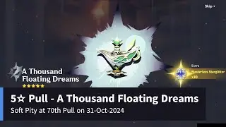 Genshin Impact - Summon A Thousand Floating Dreams Double Summon (Soft Pity, 70th Pull)