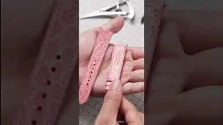 Pink Alligator Alligator Leather Strap | Handmade Leather Strap | Alligator Watch Strap