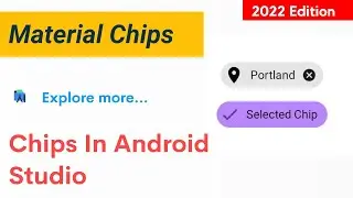 Chips in android studio | How to create material chip component in android studio |