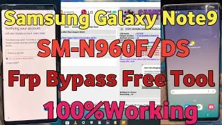 Samsung Galaxy Note9 ( SM-N960F ) Frp Bypass Free Tool One Click By Ad Mobile Gsm Solution