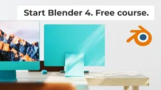 3D Modeling Shading Lighting and Rendering in Blender 4. FREE course for ABSOLUTE beginners