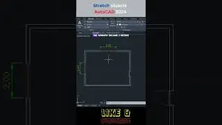 Stretch objects AutoCAD 2024 Tutorials 