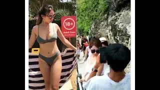 viral sexy bikini melorot