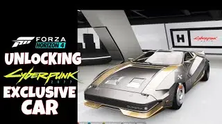 UNLOCKING The EXCLUSIVE CYBERPUNK 2077 Car In Forza Horizon 4 On Xbox Gamepass Ultimate Streaming!