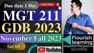 MGT211 GDB Solution 2023/ MGT211 GDB 2023 / MGT211 GDB Solution Fall 2023/MGT211 GDB 2023 Solution