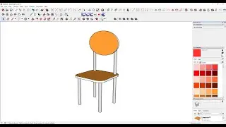 Sketchup 3D chair