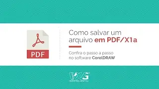 Como salvar em PDF/X1a no software CorelDRAW