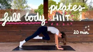 20MIN full body pilates HIIT workout // burn 200 calories // no equipment