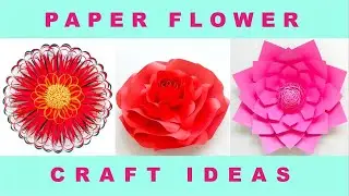 Perfect Paper Flower DIY Ideas 🌹 Amazing Crafts for Home Decor 🌺 Easy Tutorials Step by Step