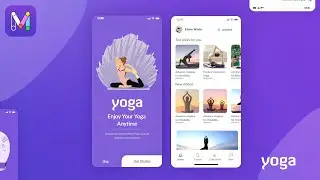 Yoga App Design (Mockup + Prototype)