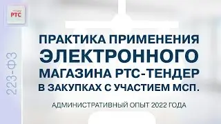 Практика применения электронного магазина РТС-тендер в закупках с участием субъектов МСП (02.02.23)